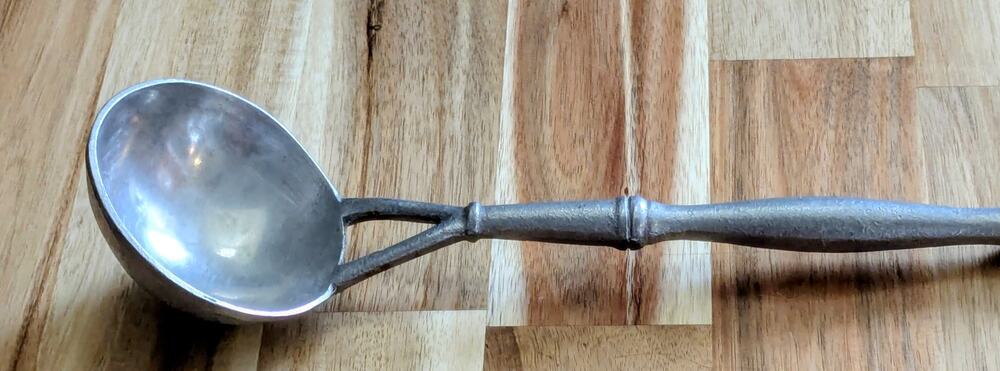 Vintage Wilton Armetale Pewter Soup Gravy Ladle 7.5" Short Handle Columbia PA